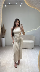 Vestido canelado Dubai