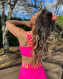 Conjunto Fitness Matt Neon Pink