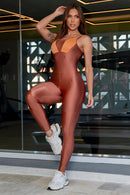 Macacão Fitness Mon Amour Bronze