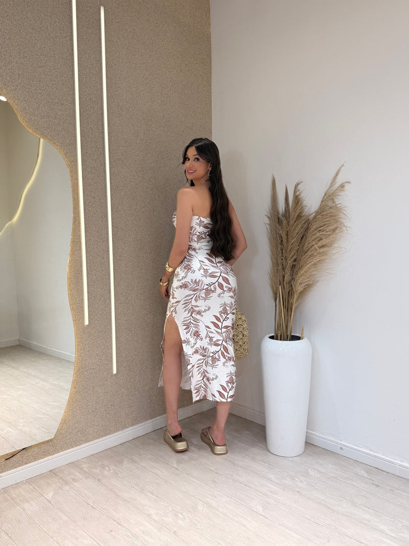 Vestido Poliamida Floral