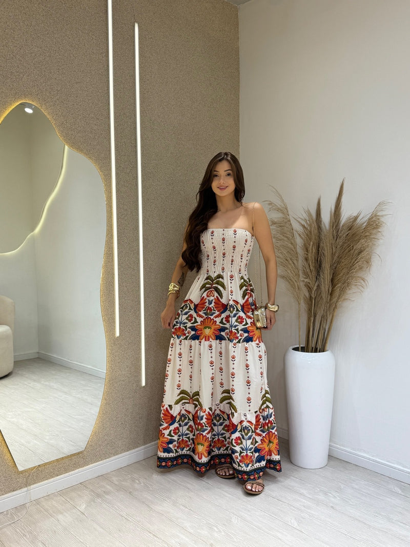 Vestido Floral lastex