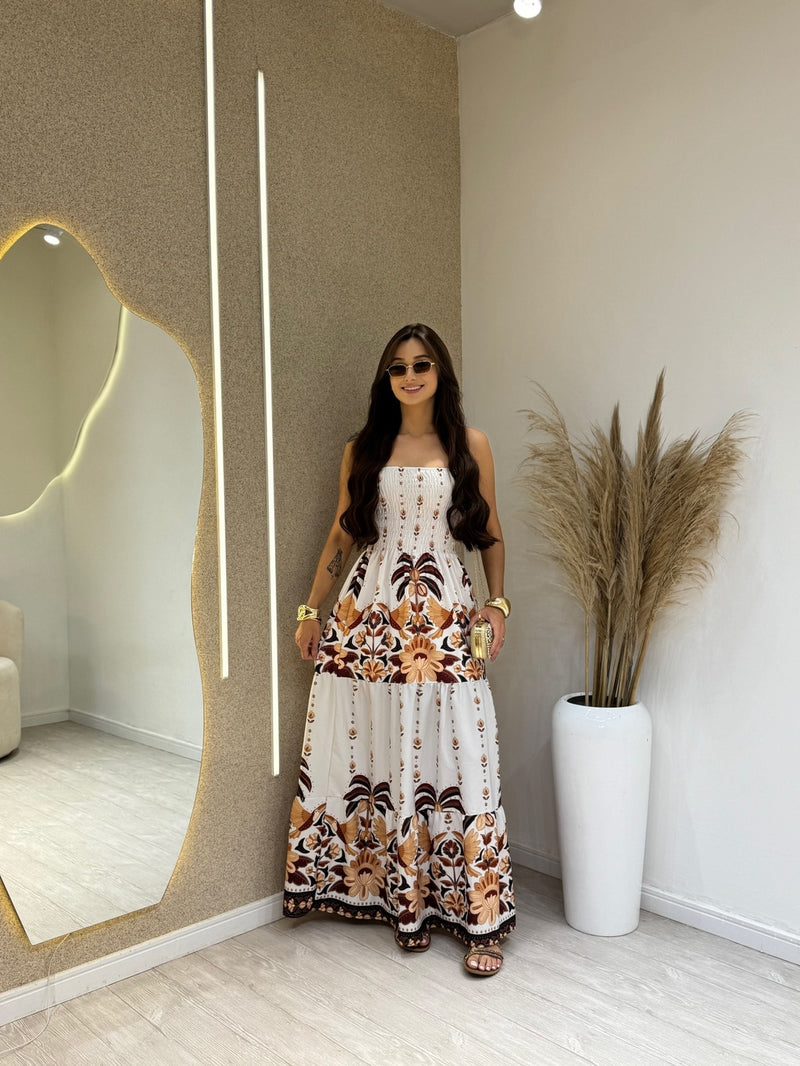 Vestido Floral lastex