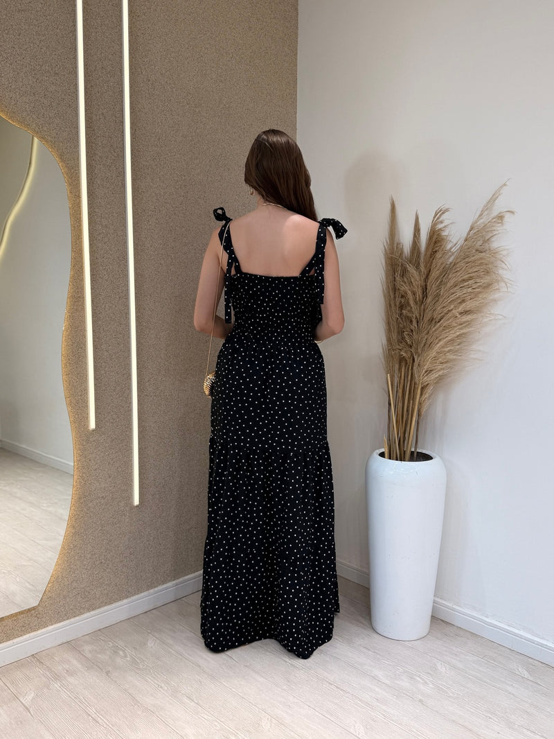 Vestido Longo Poá