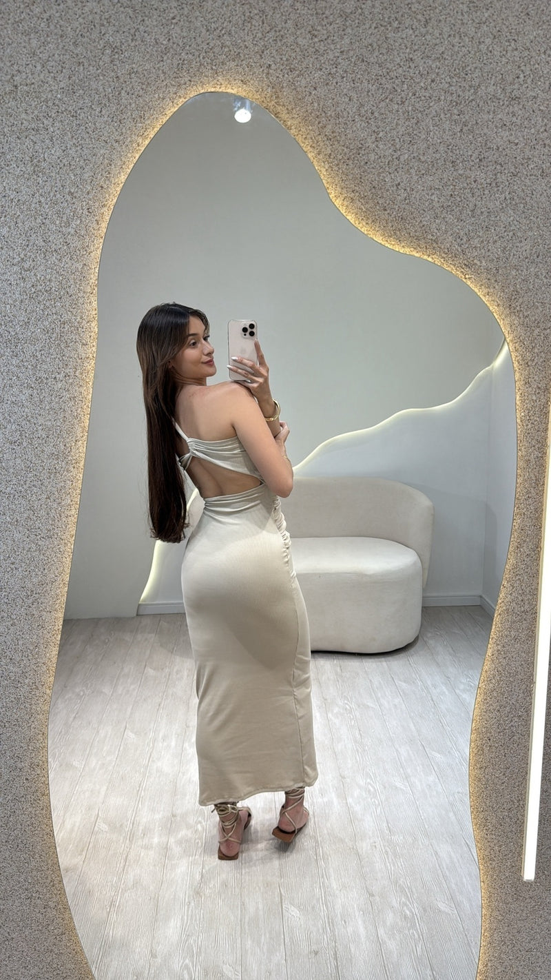 Vestido canelado Dubai